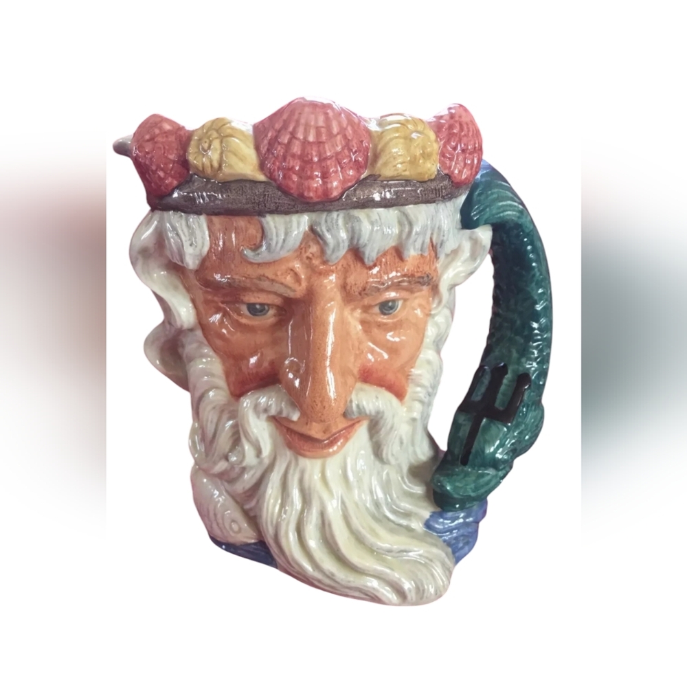 Royal Doulton Vintage 1960 Neptune‎ LargeToby Mug Jug D6548